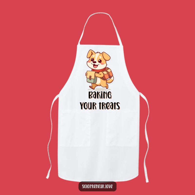 Funny Dog Apron: Deliver Deliciousness with Busy Character Humor