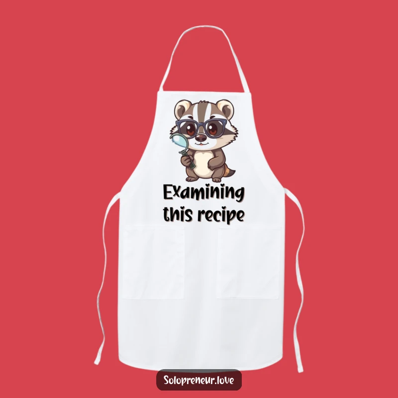 Funny Badger Chef Apron - Cook Up Fun, A Clever Funny Gift for Foodies