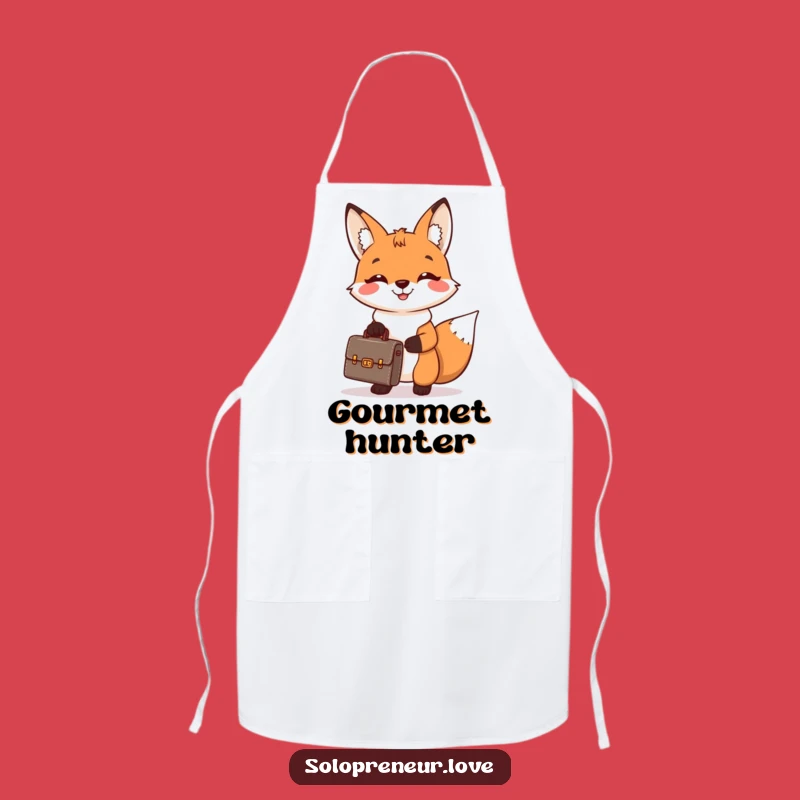 Funny Fox Business Apron: Cook with Confidence, Hilarious Kitchen Accessory Gift