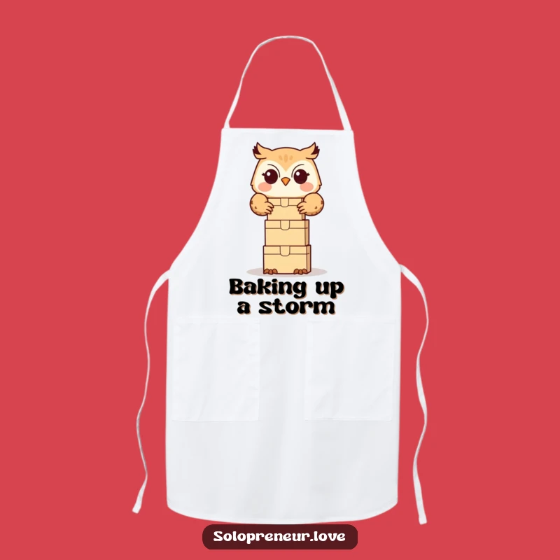 Funny Owl Organizer Apron: Box Stacker for Kitchen Order