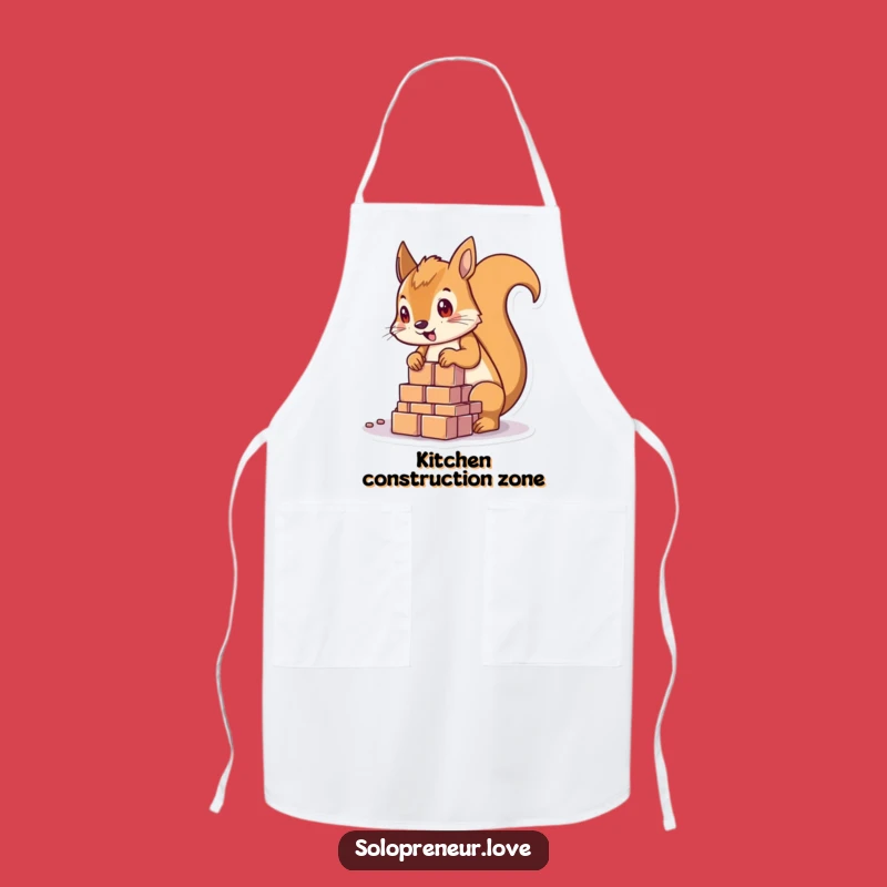 Funny Squirrel Builder Apron: Protect Your Clothes While Creating!
