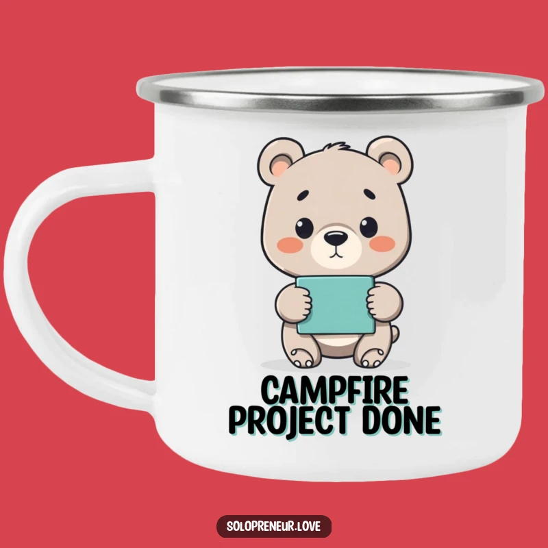 Funny Bear Cub Project Camping Mug - Celebrate Adventures