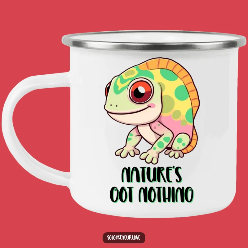 Funny Chameleon Camping Mug: Durable, Humorous, Color-Changing Adventure Gift