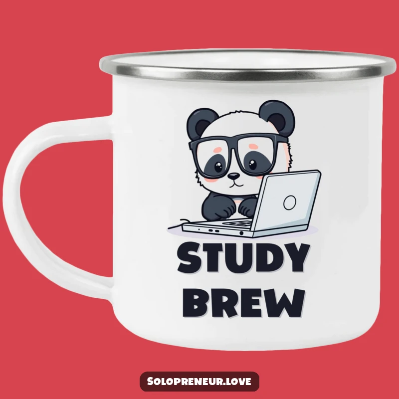 Funny Panda Coder Camp Mug: Sip and Code, Hilarious Outdoor Fun Gift