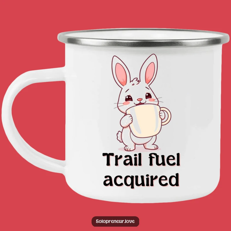 Funny Rabbit Coffee Camping Mug: Energizer Adventure