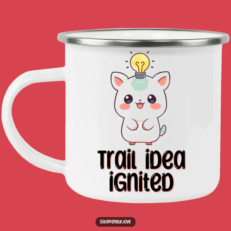 Funny Idea Creature Camping Mug: Lightbulb Outdoor Inspiration Mug