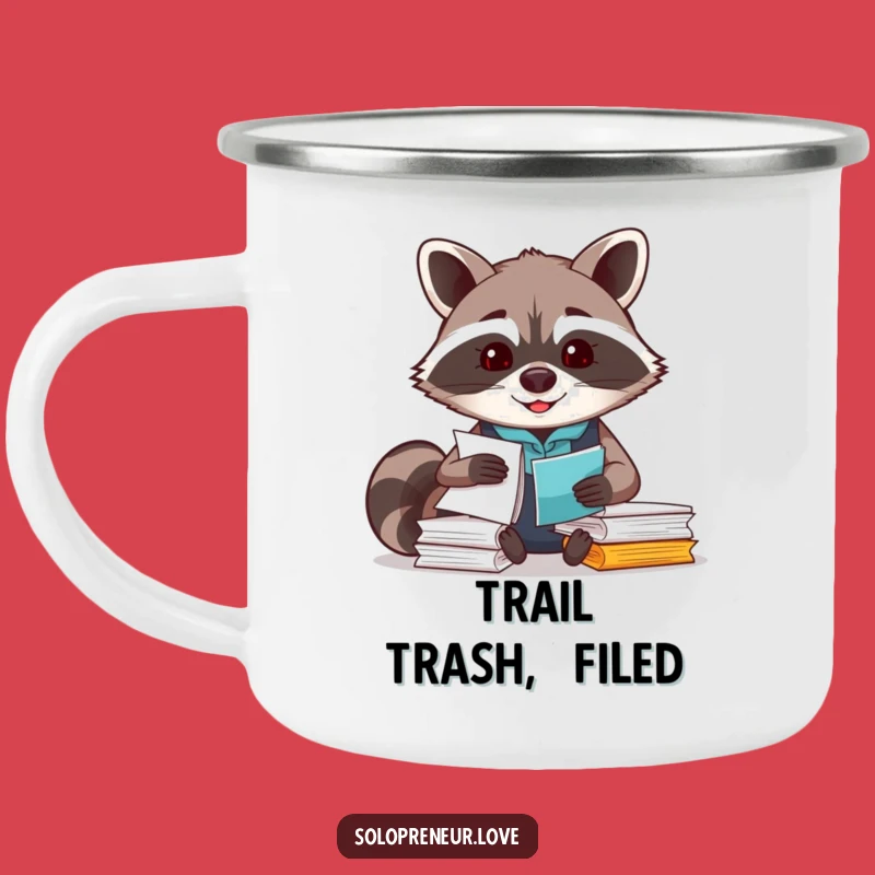 Funny Raccoon Organizer Camping Mug: Fuel Your Adventures with Order