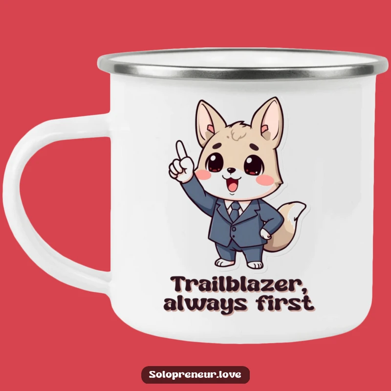 Funny Business Animal Camping Mug: Outdoor Executive, Upward Pointer, Adventure Funny Gift