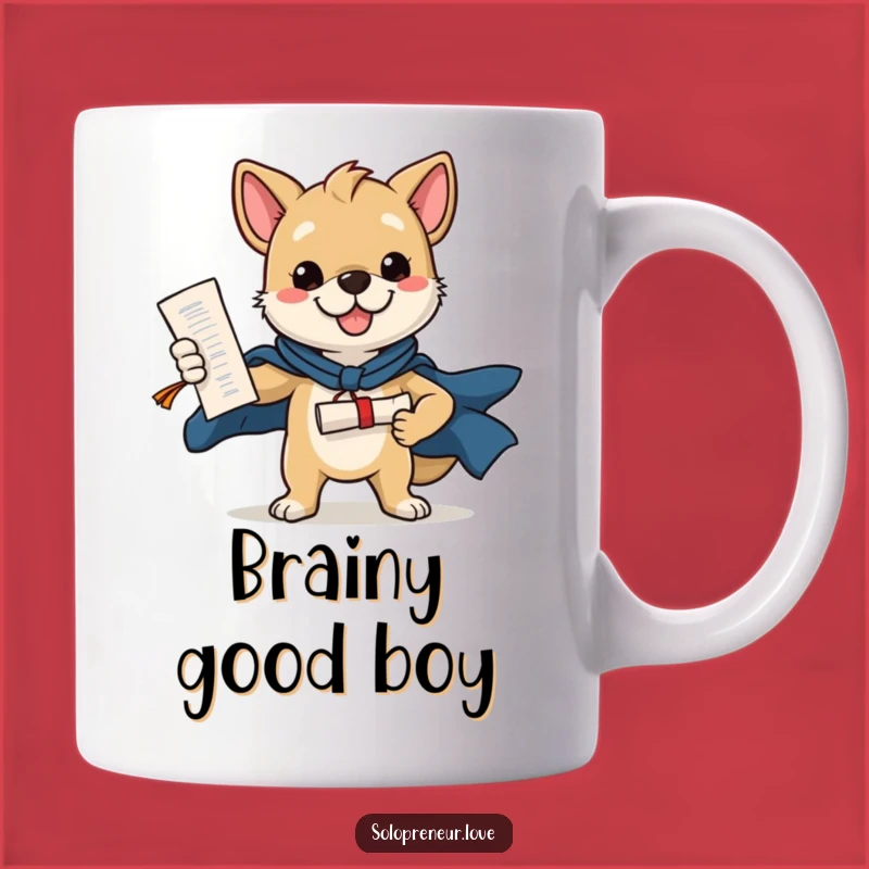 Funny Dog Diploma Mug: Celebrate Graduation with This Heroic Canine's Hilarious Gift