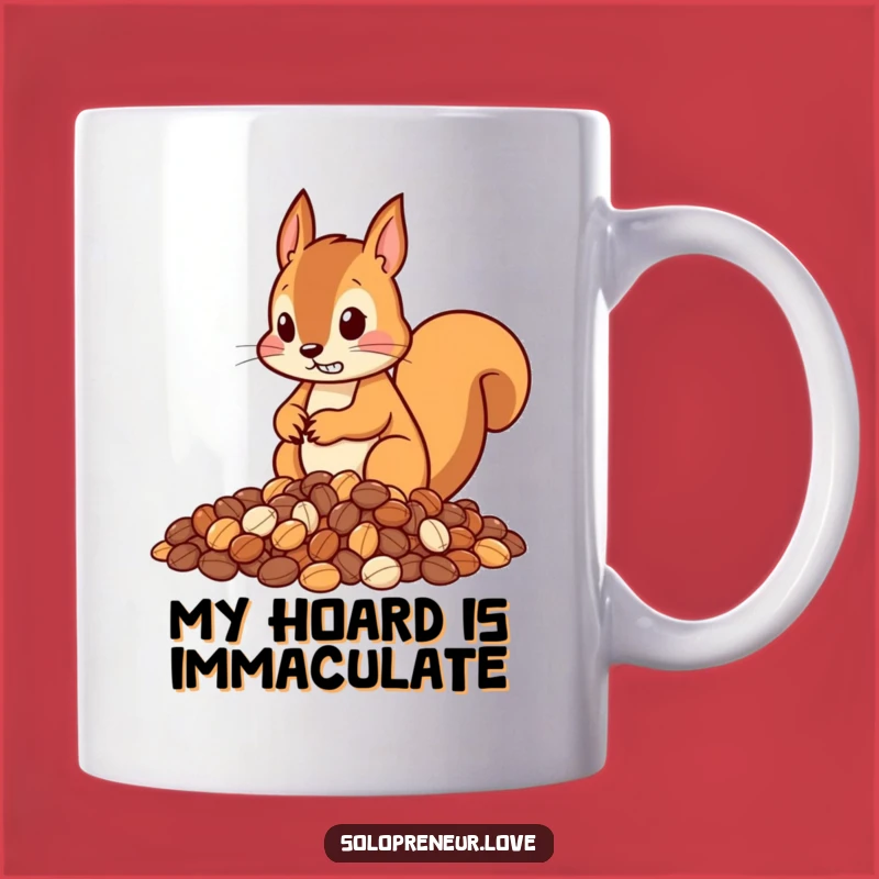 Funny Squirrel Nut Organizer Mug – Perfect Gift for the Organized and Ambitious.