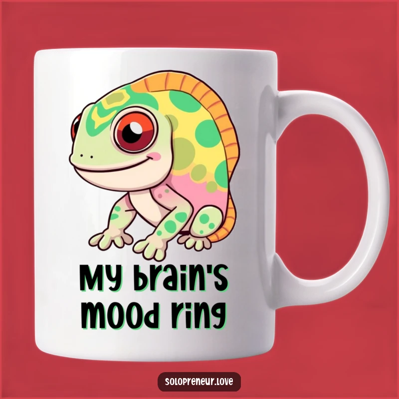Funny Chameleon Mug: Rapid Color Change Character, Perfect Humorous Gift for Friends