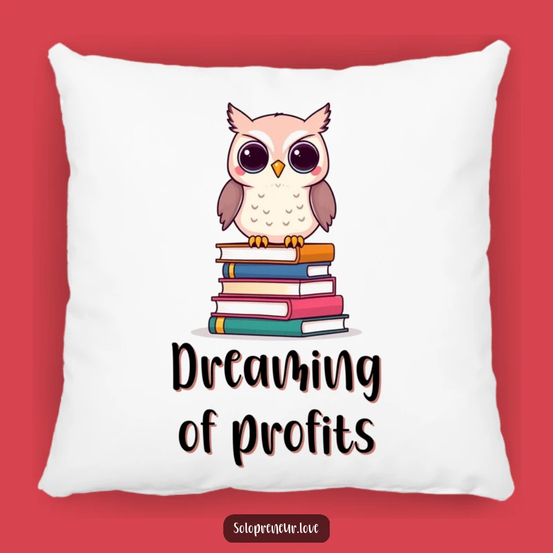 Funny Owl Business Books Pillow: Cozy Comfort for the Intellectually Inclined