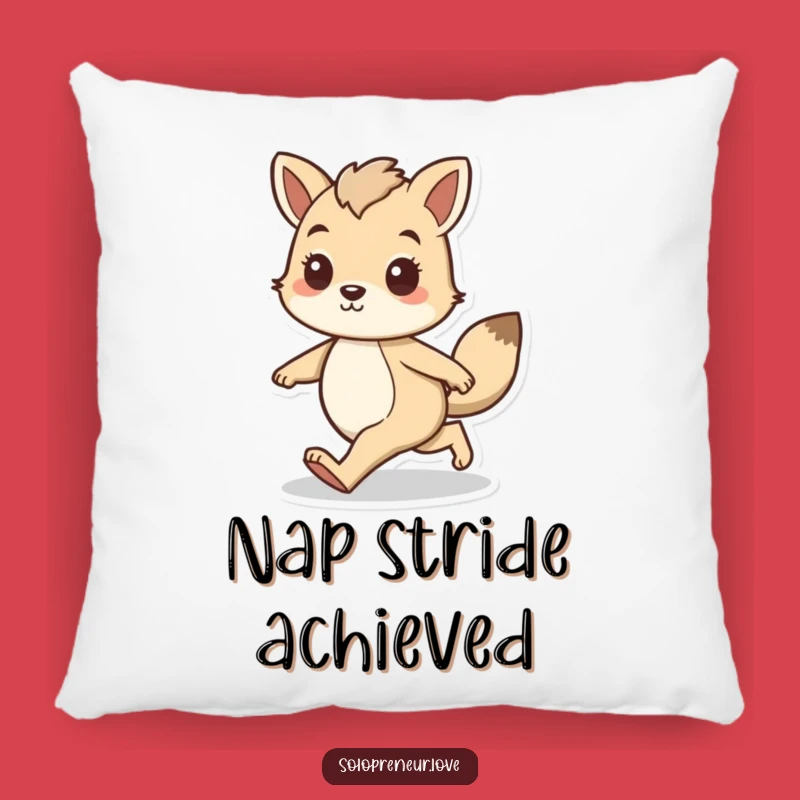 Funny Confident Animal Pillow: Cozy Strider Cushion for Comfort