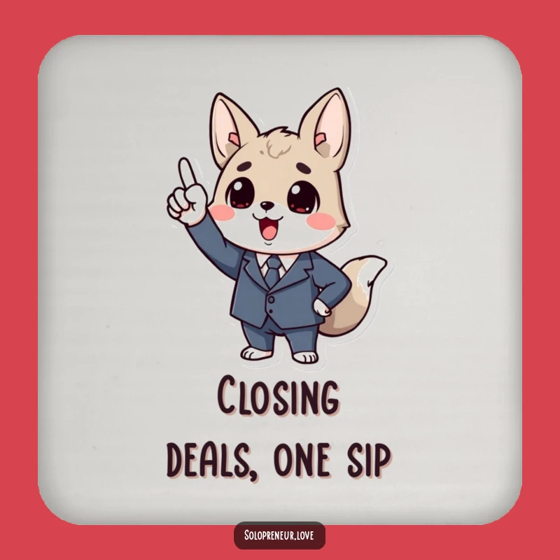 Funny Business Animal Coaster: Executive Protection, Upward Pointer, Fun Funny Gift