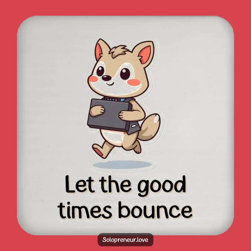 Funny Hopping Executive Coaster: Business Protection, Confident Hop, Fun Funny Gift