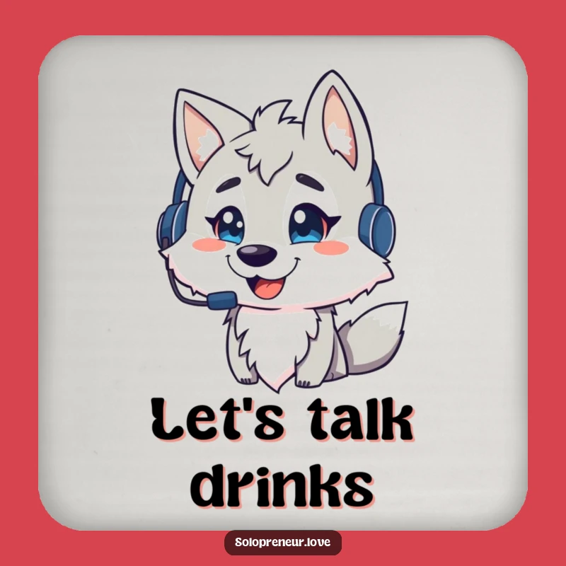 Funny Wolf Command Coaster - Protect Your Table, A Tiny Funny Gift