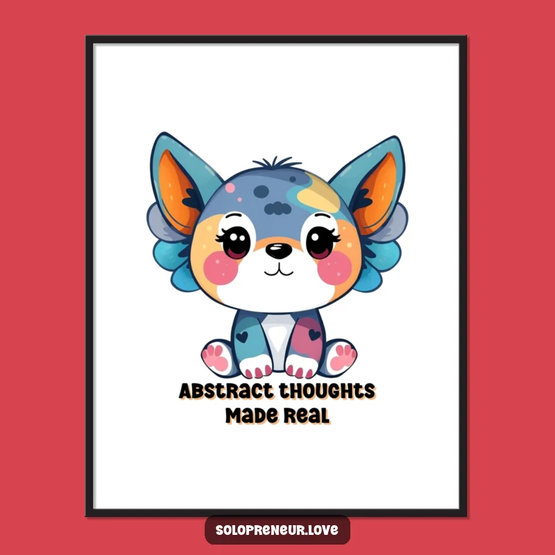 Funny Creative Animal Poster: Vibrant Art Decor, Perfect Decorative Funny Gift!