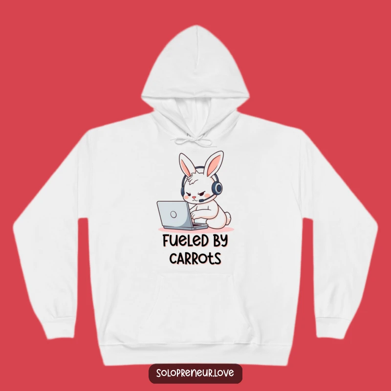 Funny Rabbit Coder Hoodie: Cozy & Hilarious Gift for Productivity