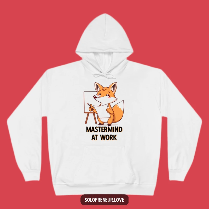 Funny Fox Plan Hoodie - Cozy & Clever Strategist Gift!