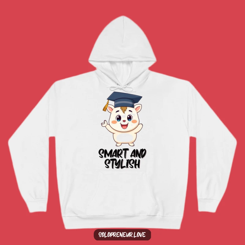 Funny Graduation Creature Hoodie: Cozy Grad, Cheerful Vibes, Ultimate Funny Gift