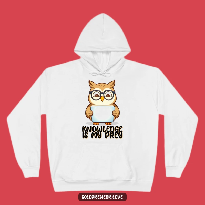 Funny Owl Reading Hoodie: Cozy Scholar Style - Your New Favorite Funny Gift!
