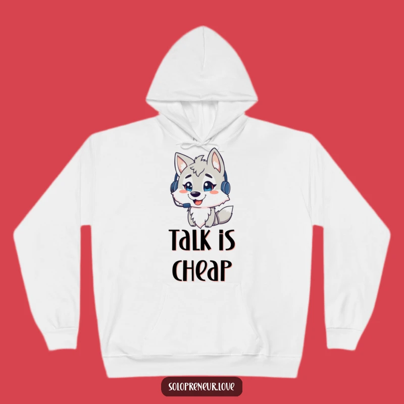 Cool Wolf Tech Hoodie - Stay Connected, A Warm Funny Gift for Gamers