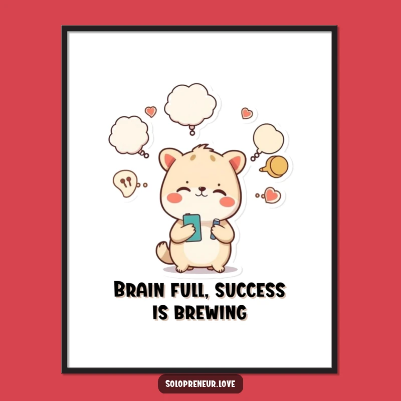 Funny Free Printable Multitasking Animal Wall Art - Humorous Downloadable Decor!