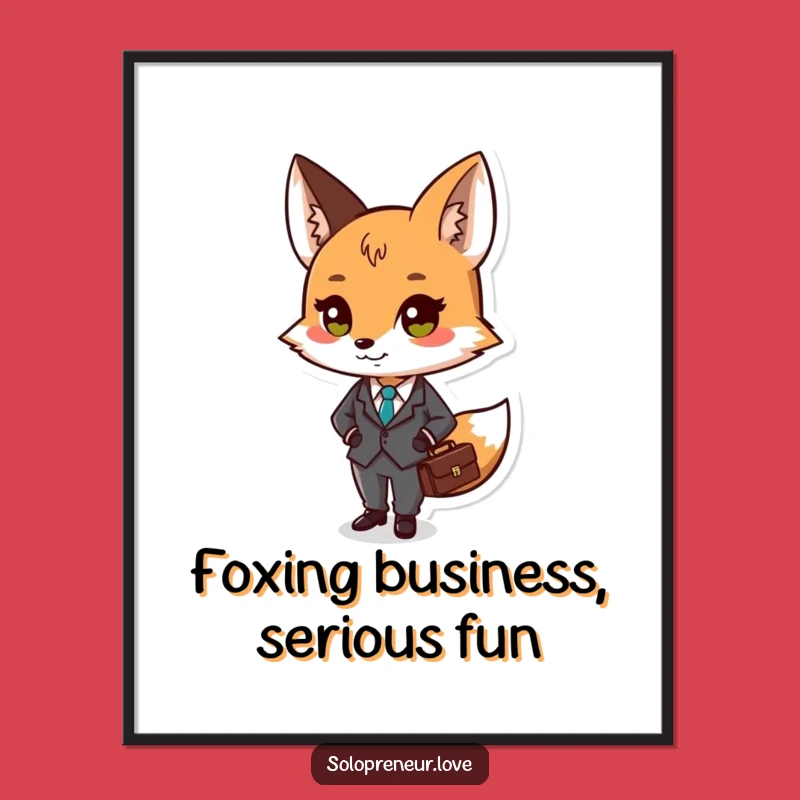 Free Printable Fox Wall Art: Dapper Gentleman Foxy Decor Downloadable