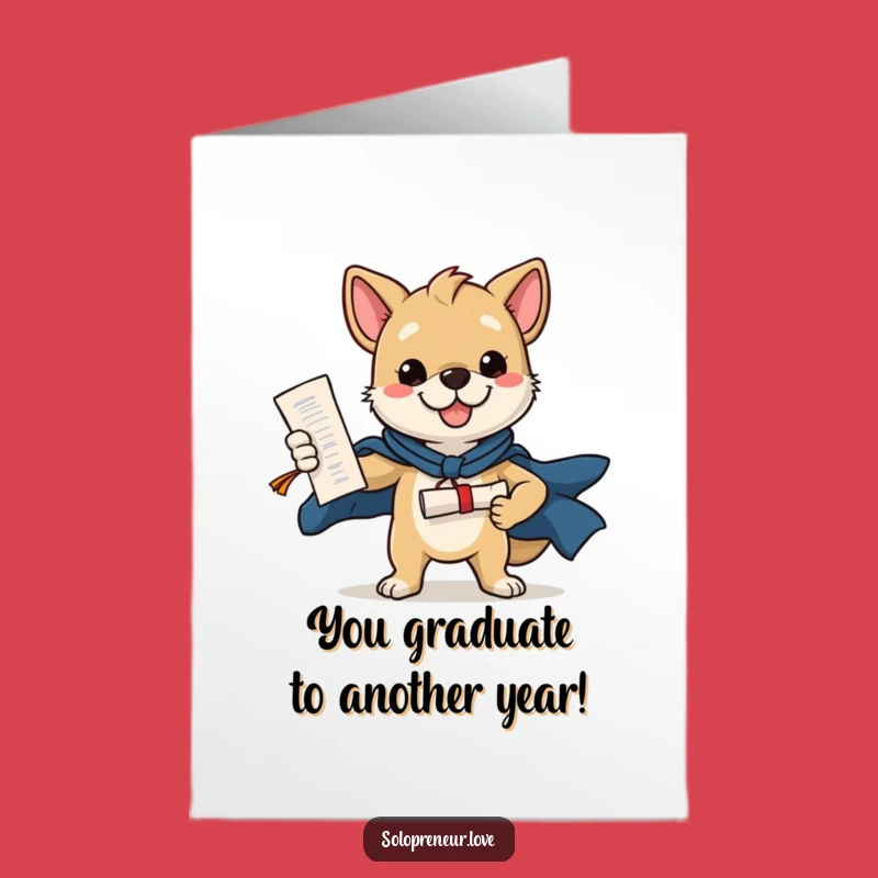 Free Printable Birthday Card: Hero Dog Diploma, Humorous Downloadable Greeting