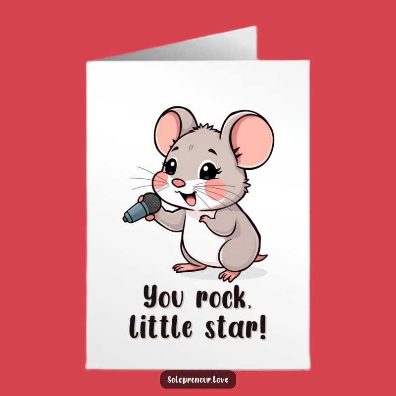 Free Printable Mouse Congrats Card: Cheer for Your Amazing Accomplishment!