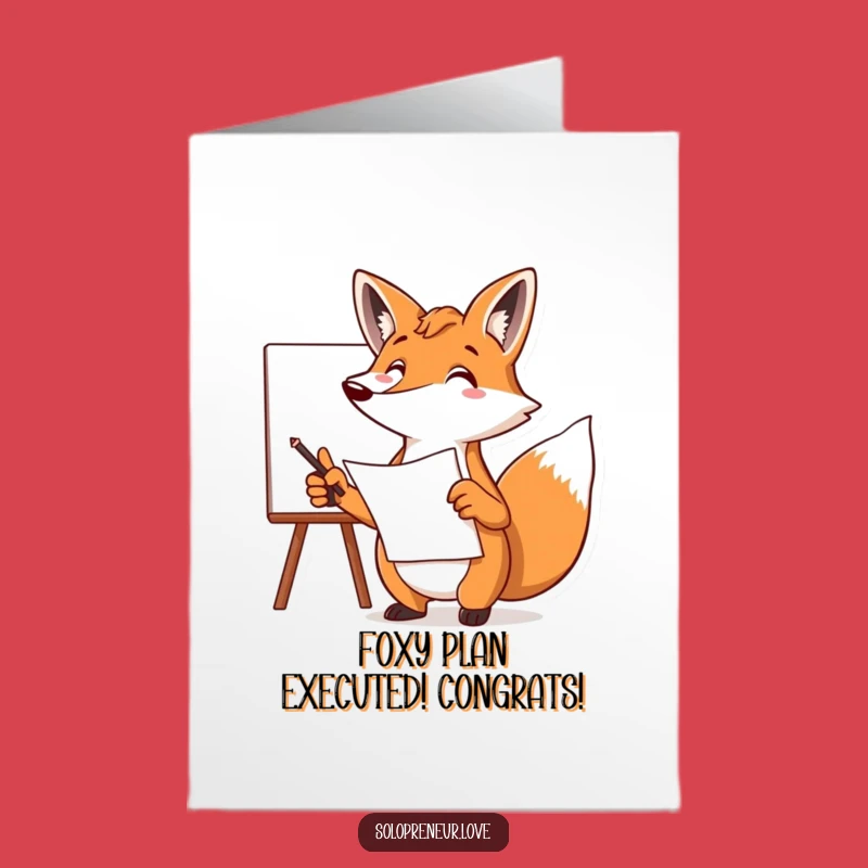 Free Printable Smart Fox Congrats Card - Hilarious Downloadable Gift!