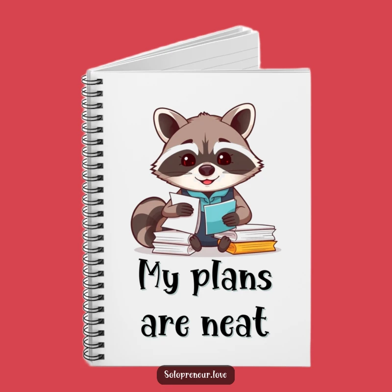 Funny Raccoon Organizer Notebook: Plan Your Tasks with Charm