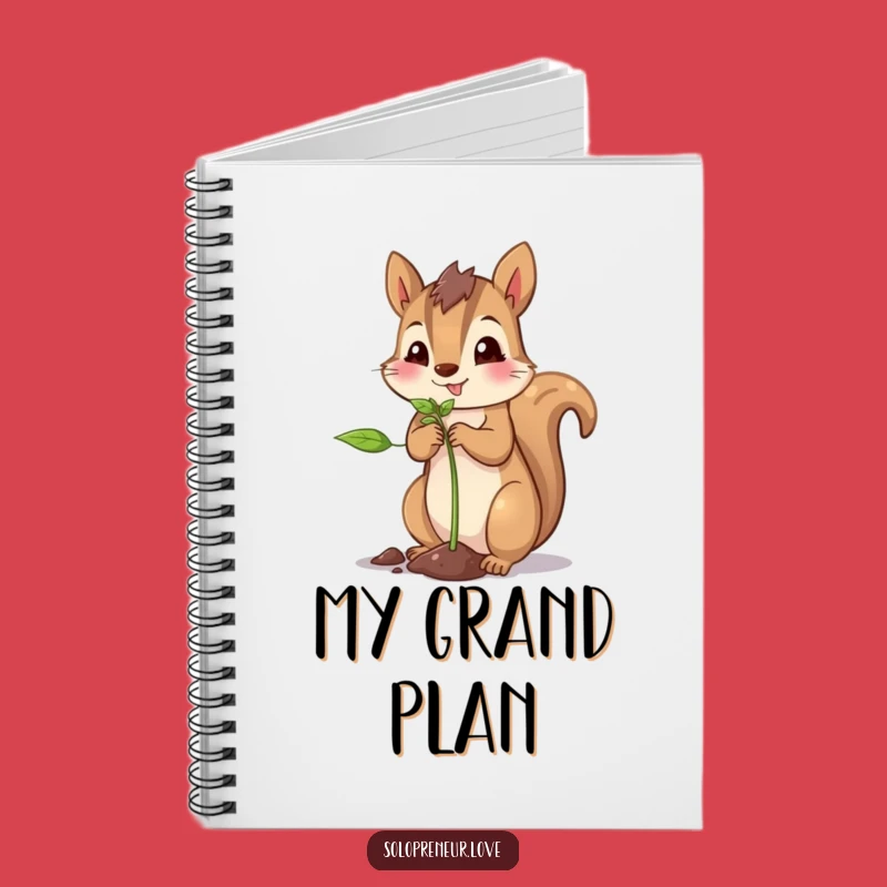 Funny Squirrel Planting Notebook: Gardener Feline Journal Gift for Ideas