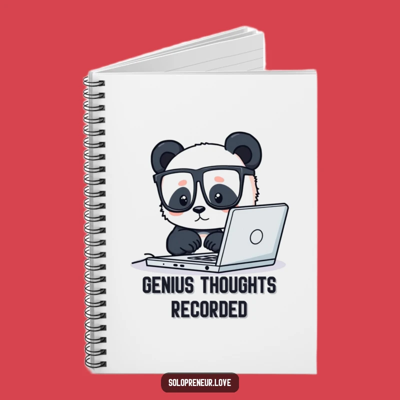 Funny Panda Coder Notebook: Jot Down Ideas with Precision, Hilarious Stationery Gift