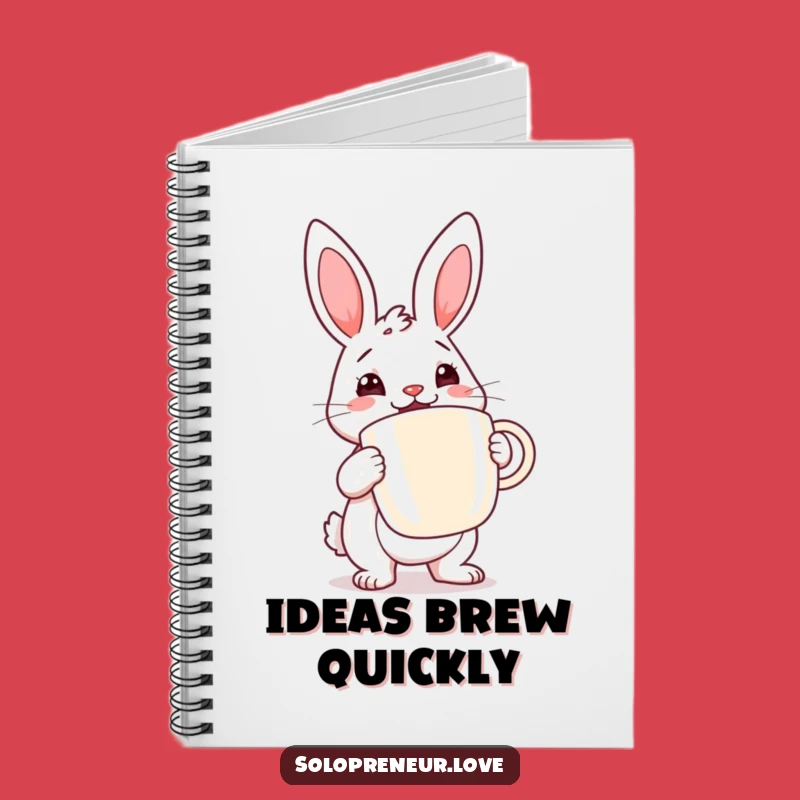 Funny Rabbit Coffee Notebook: Energizer for Your Ideas
