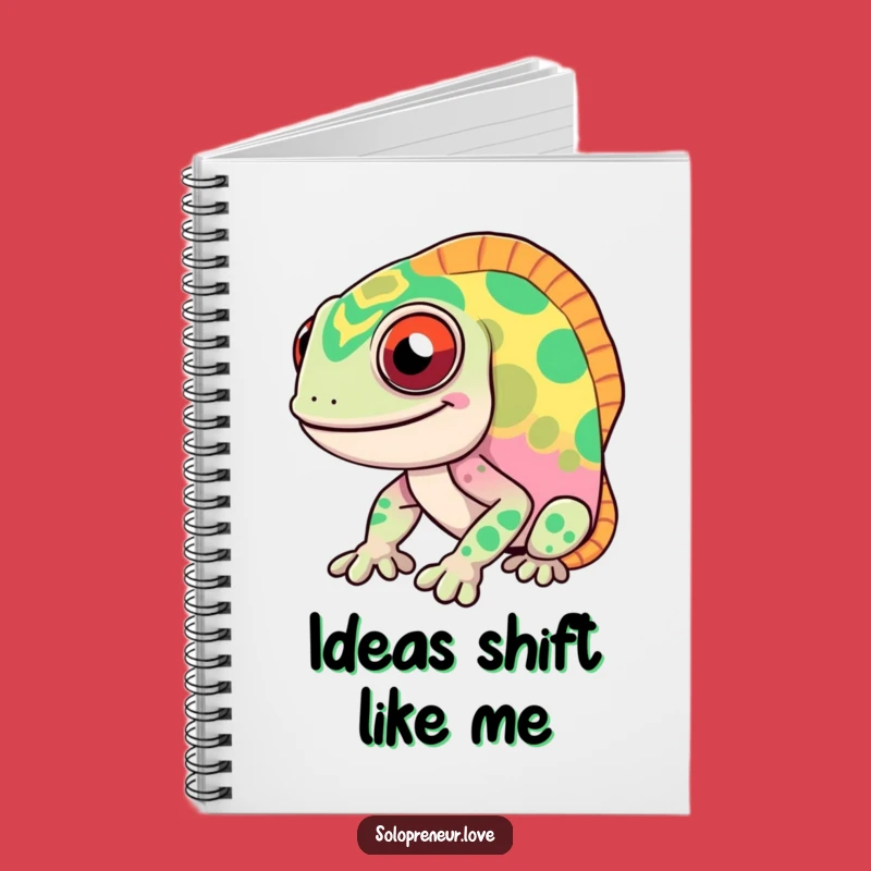 Funny Chameleon Notebook: Jot Down Ideas with Rapid Color Change Humor