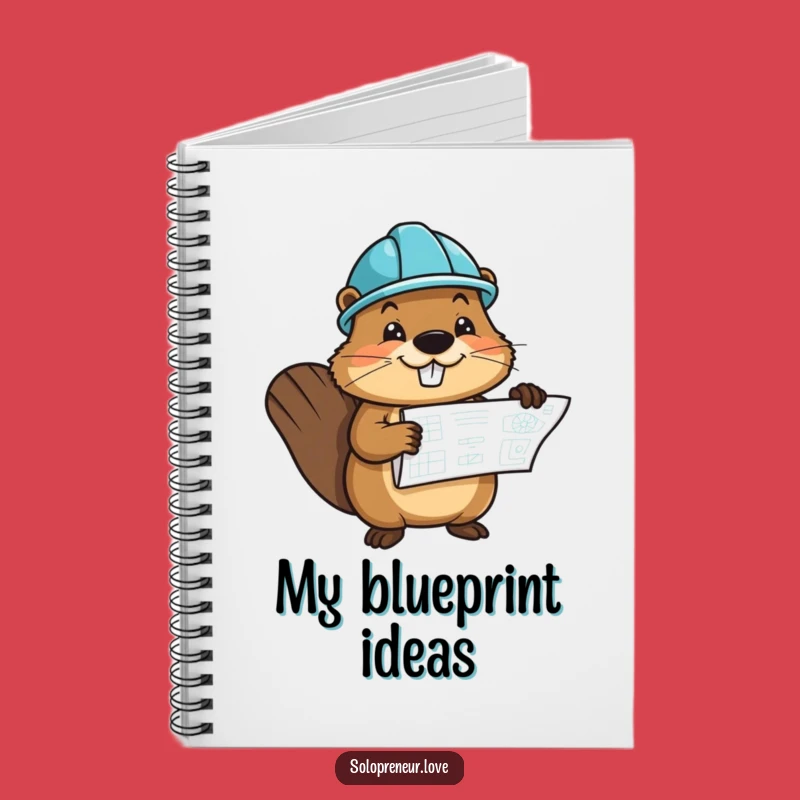 Funny Beaver Journal - Builder Plans, Perfect Funny Gift for Notes
