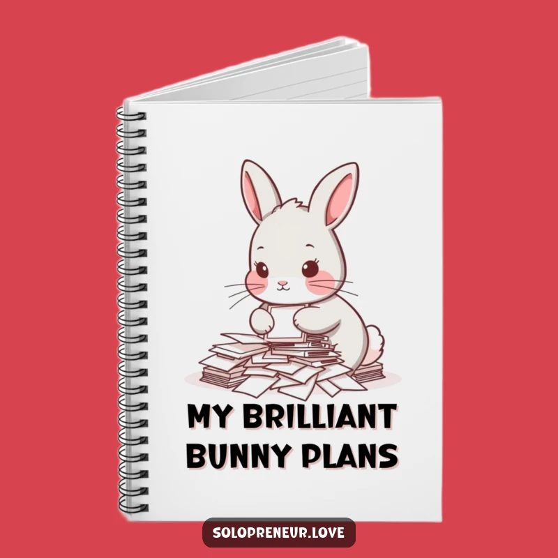Funny Rabbit Paper Organizer Notebook: Hilarious Journal for Your Bright Ideas