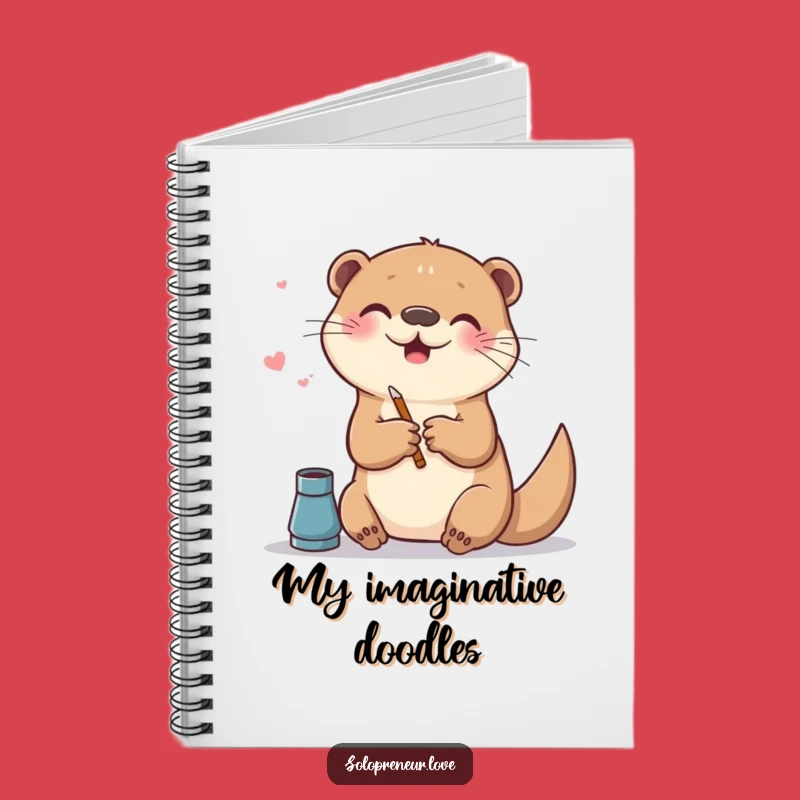 Funny Otter Art Notebook - Sketch Your Imagination