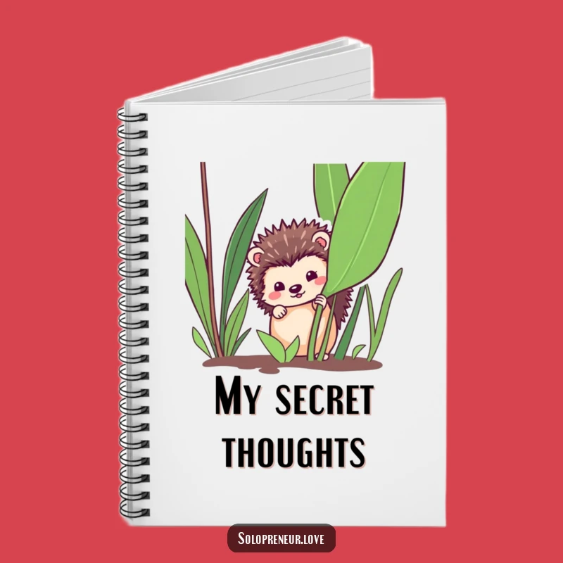 Funny Hedgehog Journal - Write Secrets, A Cute and Funny Gift