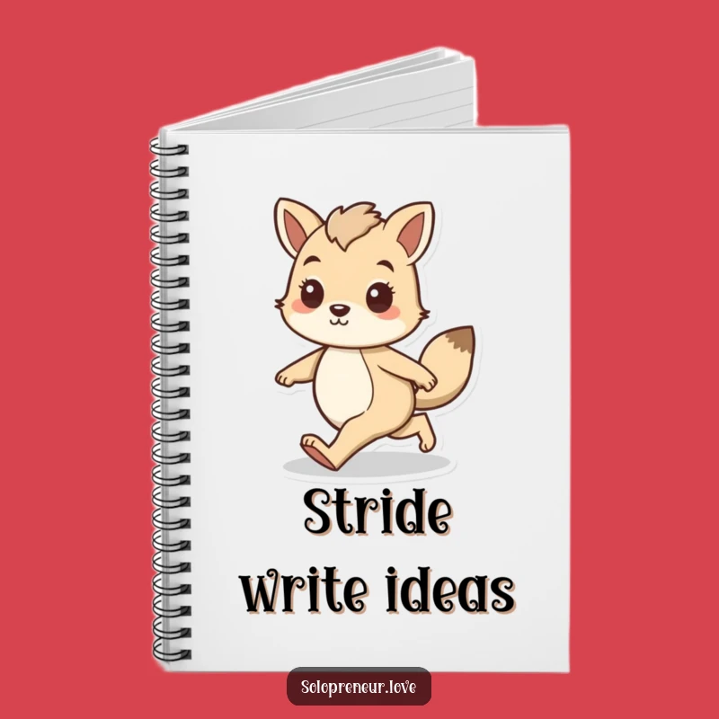 Funny Confident Animal Notebook: Bold Strider Journal for Goals