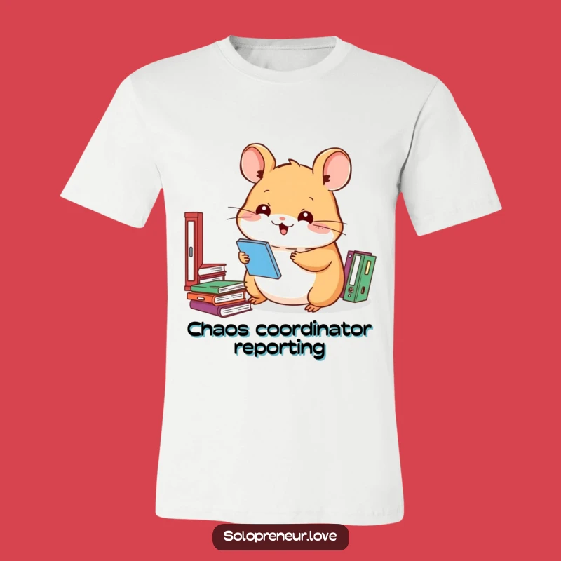 Funny Hamster T-Shirt: Adorable Pixelated Organizer for a Hilarious Gift