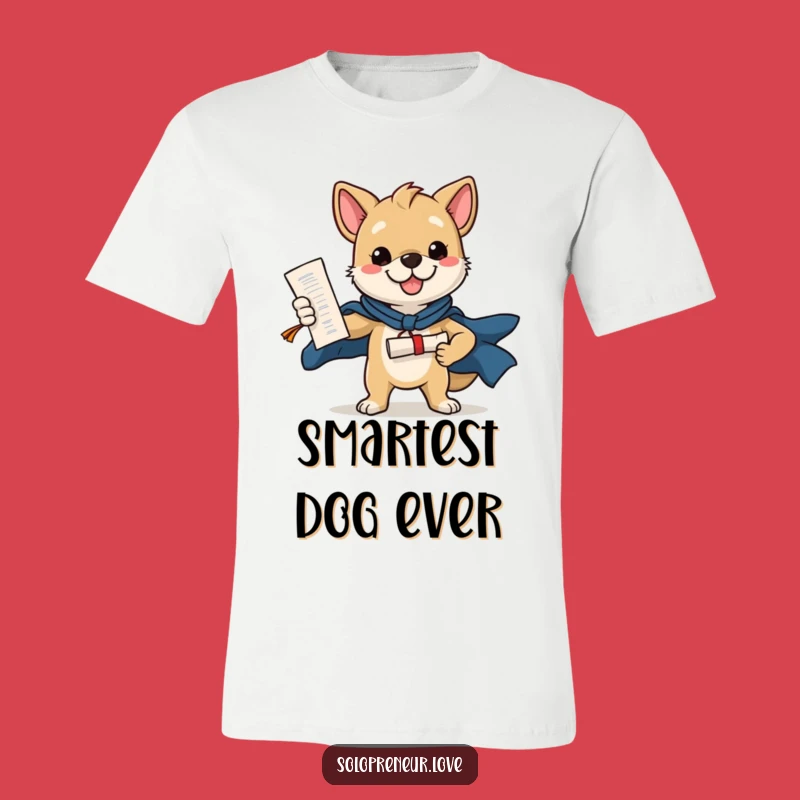 Funny Dog Diploma T-Shirt: Wear Your Achievements with This Heroic Graduate Tee