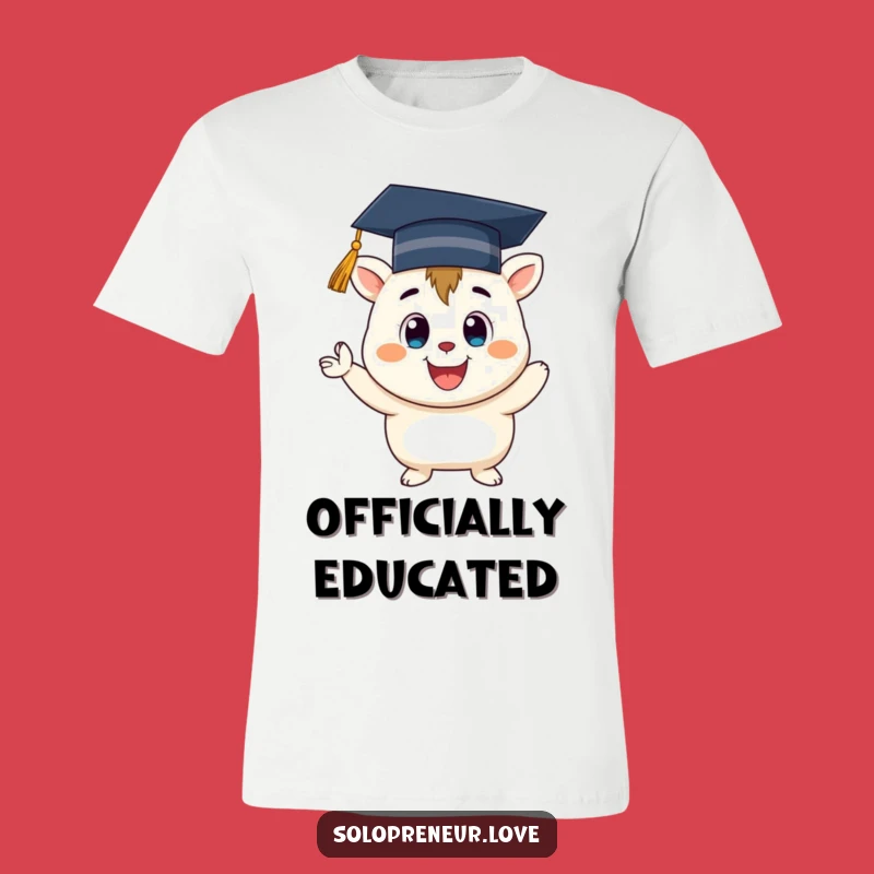 Funny Graduation Creature T-Shirt: Happy Grad, Cheerful Celebration, Awesome Funny Gift