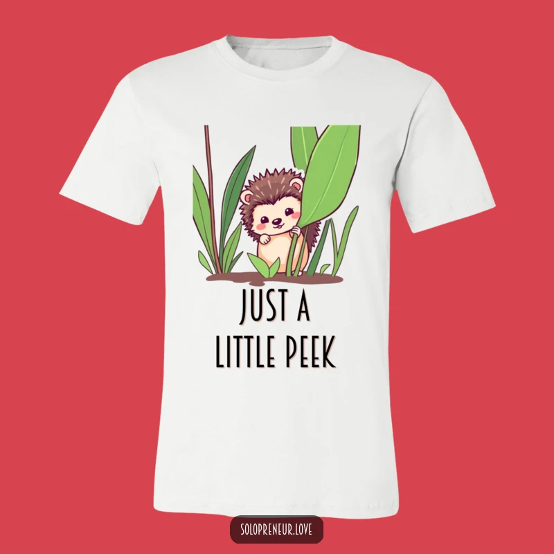 Funny Hedgehog Hide-and-Seek T-Shirt - Playful Funny Gift for All Ages