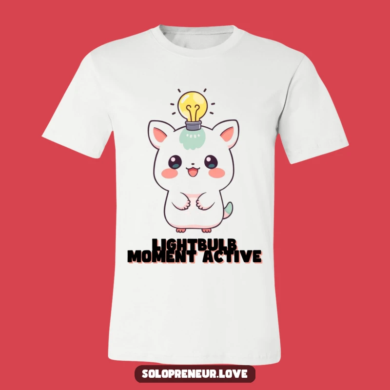 Funny Idea Creature T-Shirt: Creative Lightbulb Tee for Genius Gifts