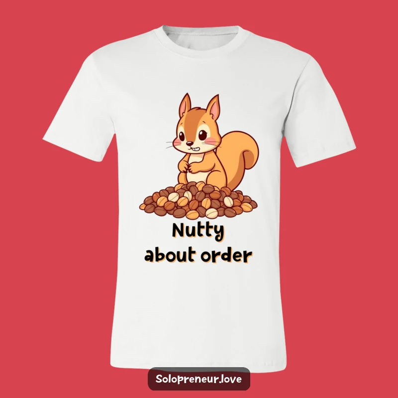 Funny Squirrel Nut Piler T-Shirt – Hilarious Apparel for the Highly Organized.