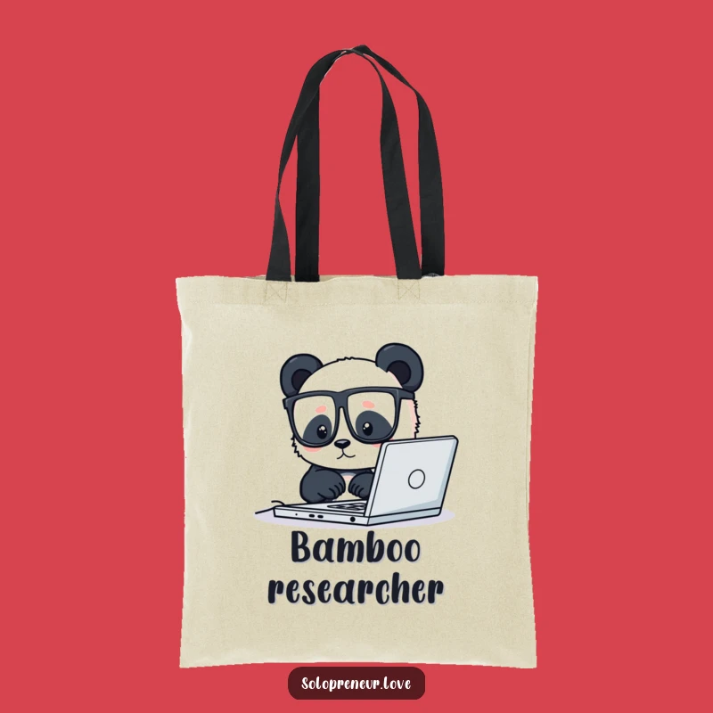 Funny Panda Laptop Tote Bag: Carry Your Tech with Style, Hilarious Accessory Gift