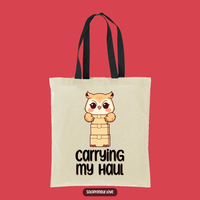 Funny Owl Organizer Tote Bag: Box Stacker for Your Haul