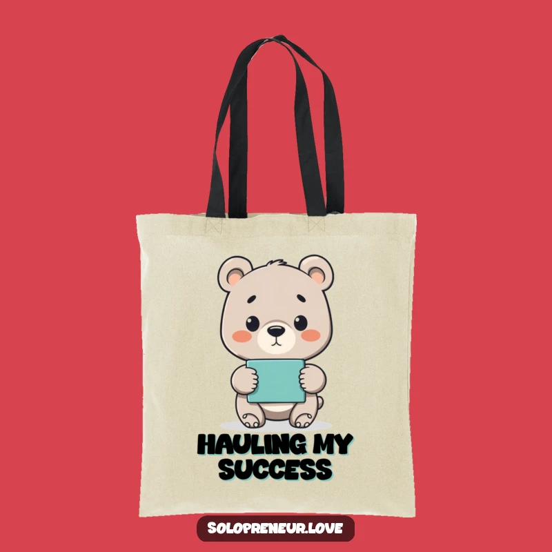 Funny Bear Cub Project Tote Bag - Carry Your Victories!